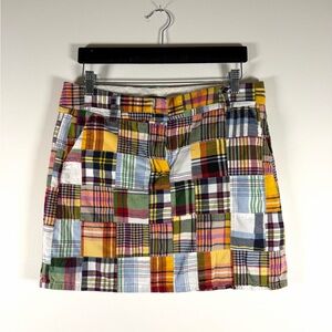 J. Crew Colorblock Madras Patchwork Skirt - Multicolor Plaid